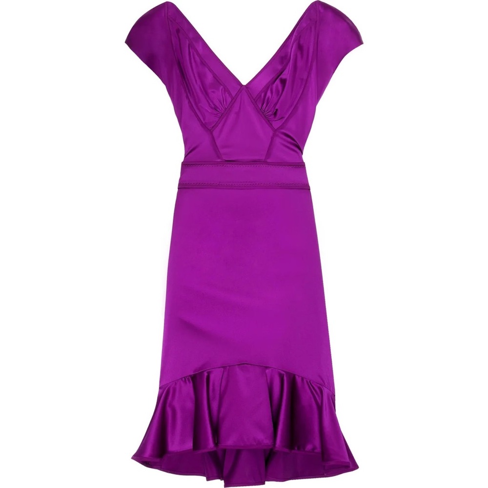 Zac Posen Cove Silk-Satin Mini Dress 6